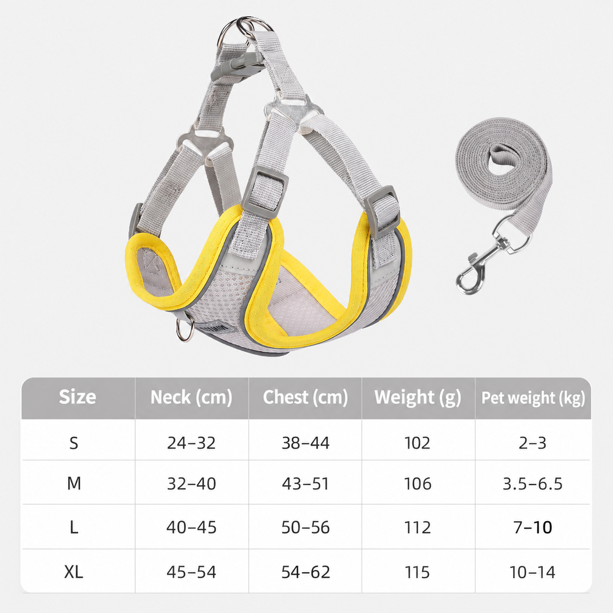 Color-Pop Foam Handle Dog Leash & Harness Sets